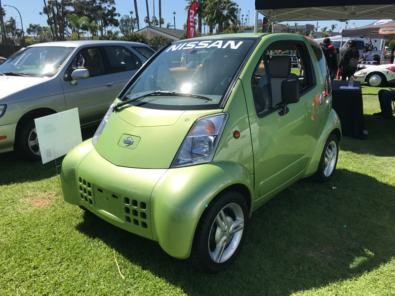 1999 Nissan Hypermini EV. It had a 71 mile range and apparently some were used for a test project in Pasadena and U.C. Davis.